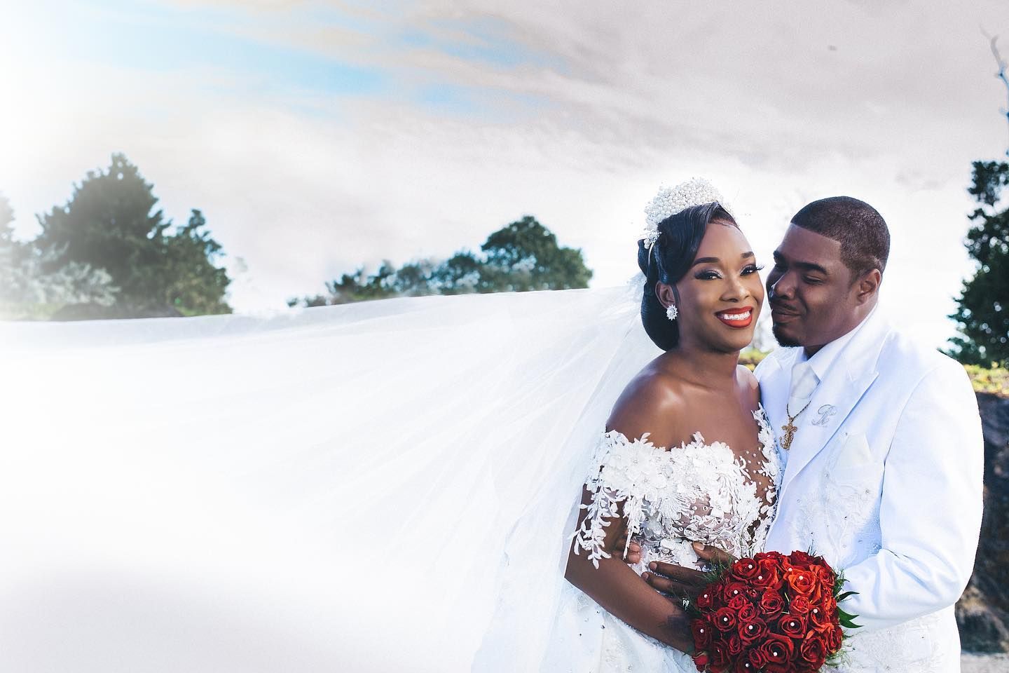 Bianka & Reshad — wedding portrait by Platinum Photography, Nassau Bahamas